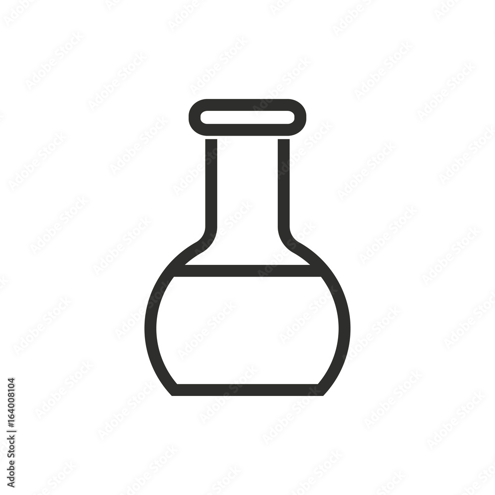 Flask vector icon. Flask vector icon.