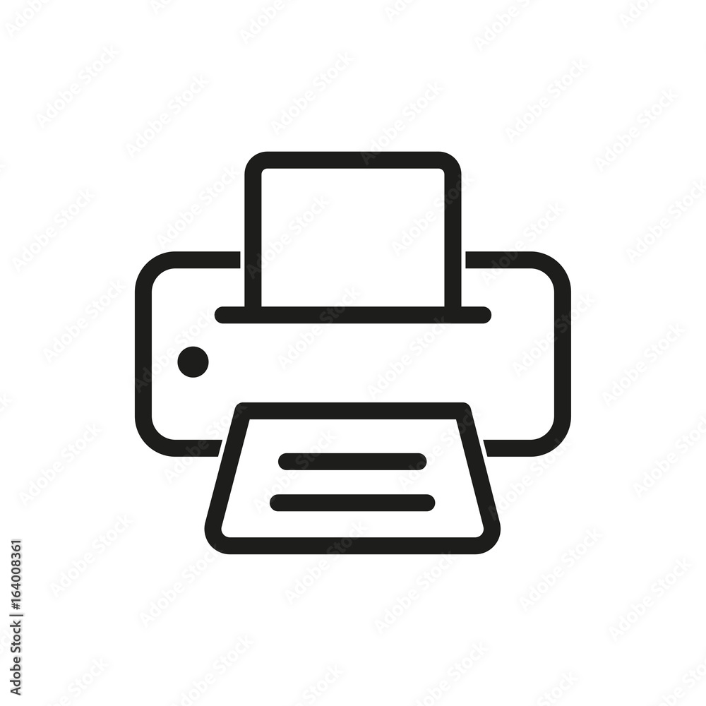 Printer vector icon.