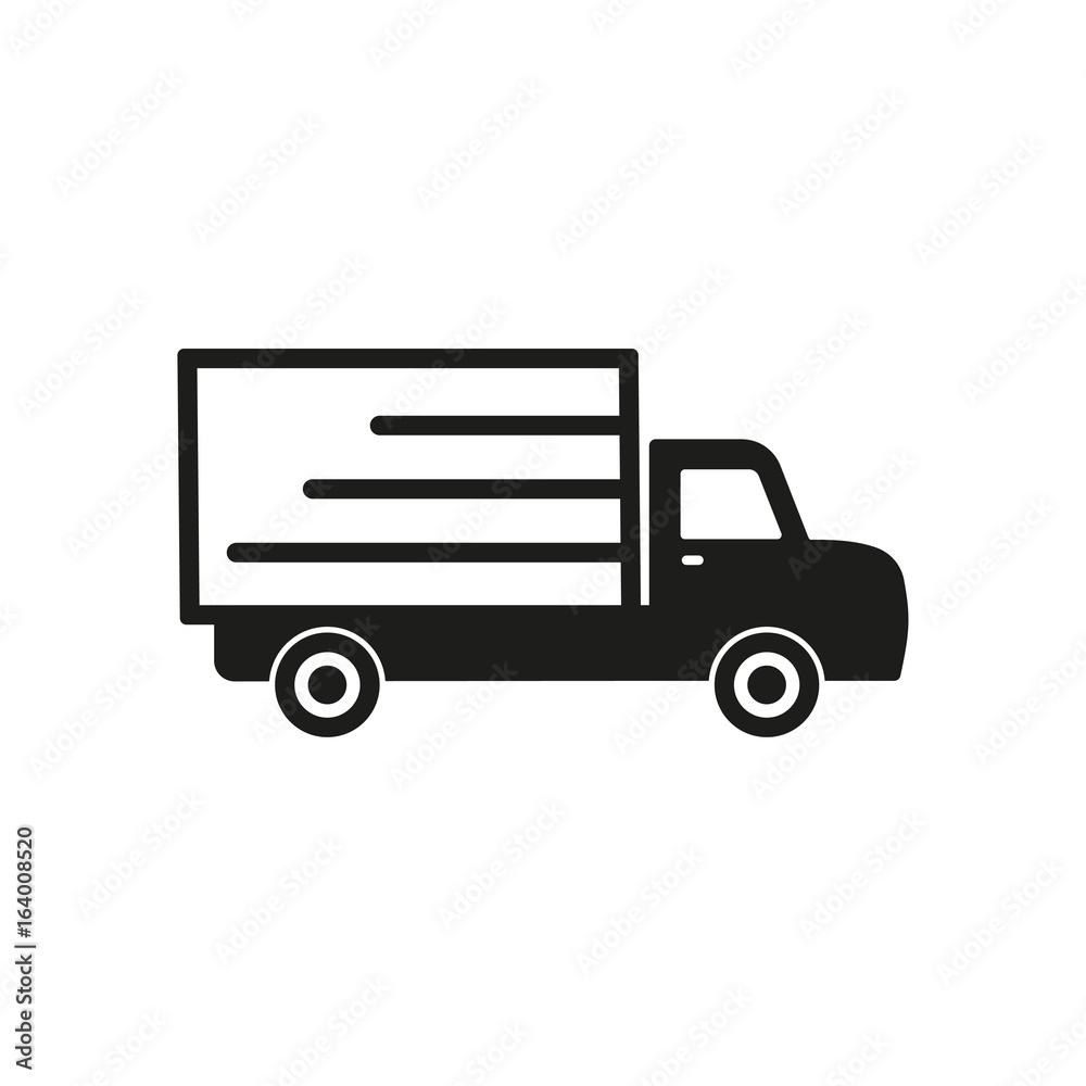 Truck vector icon. Truck vector icon.