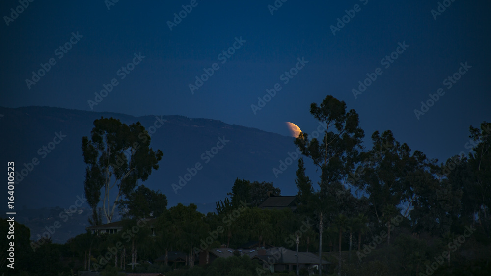 Αυτοκόλλητο The 2014 blood moon in San Diego California