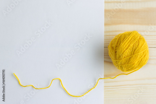 Tangle thread for knitting. Creative hobby.