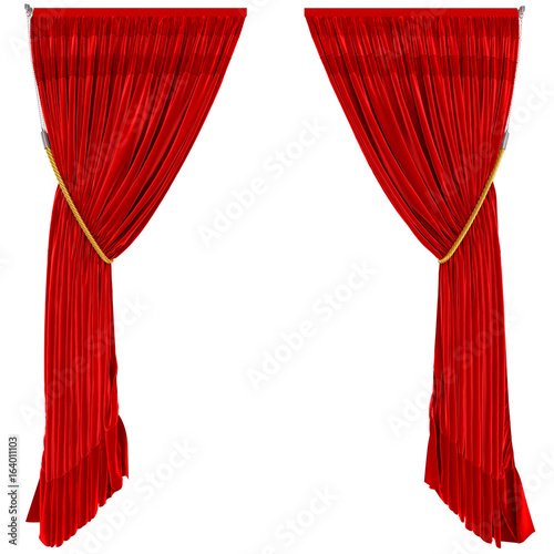 Curtains Isolated