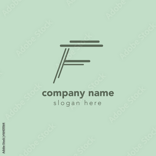 Letter F element logo design