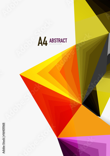 Free Download Vector low poly style 3d triangle line - GFXLoad