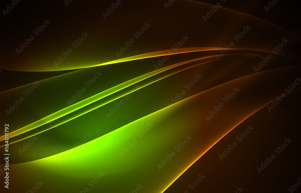 Vector polar lights concept background Vector polar lights concept background