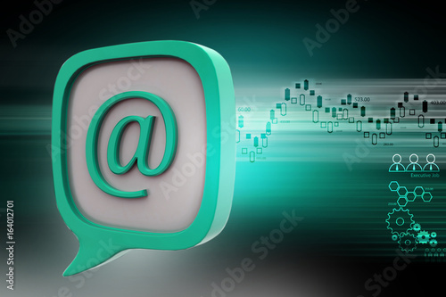 E mail icon in speech bubble