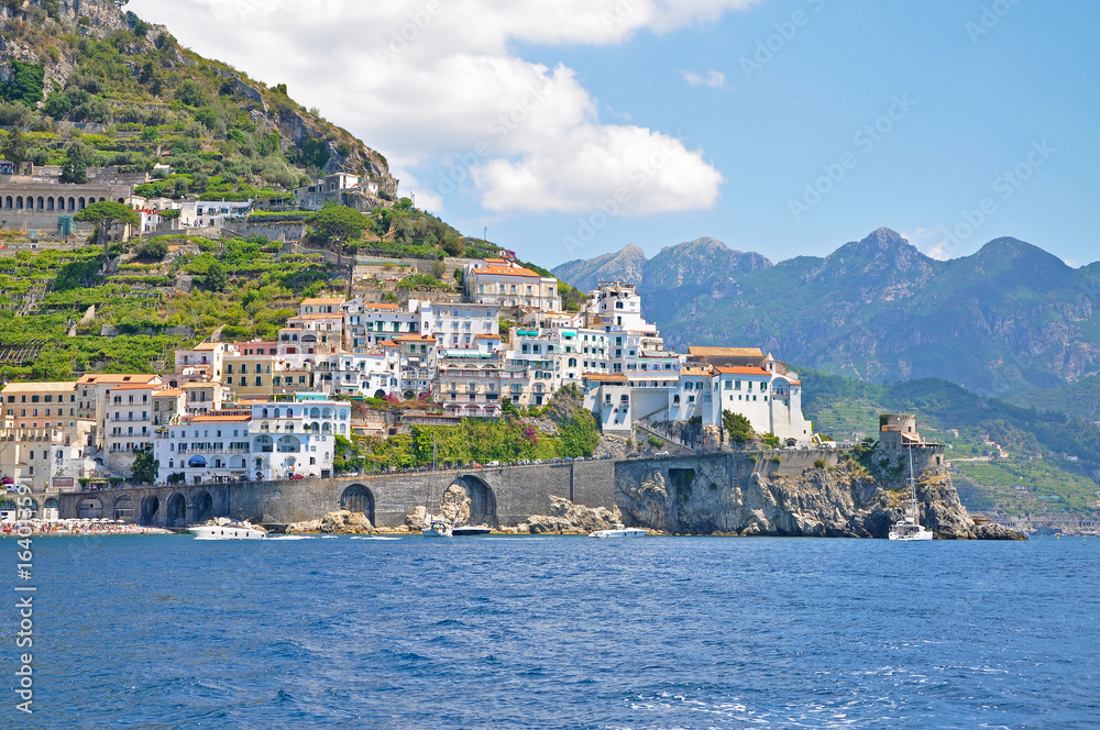Amalfi is an Italian town, the star of the Amalfi coast