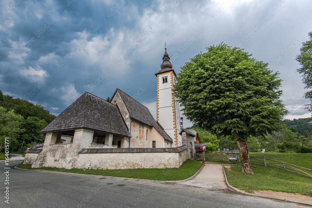 Church of Sv. John the Baptist  by the Bohinj lake, Slovenia