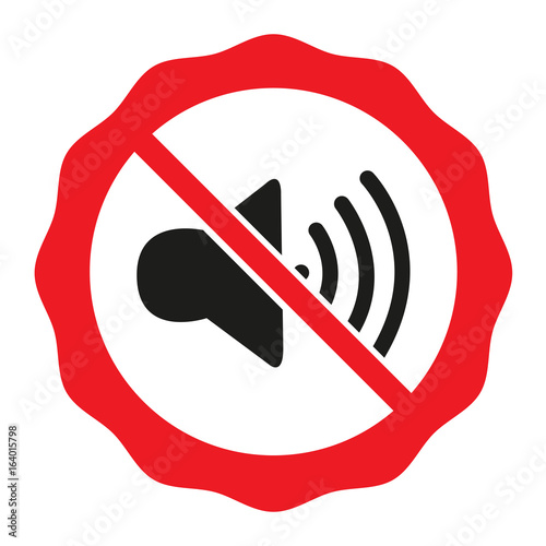 The no sound icon. Flat Vector illustration Volume Off symbol.