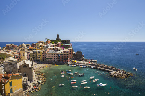 View of Vernazza town