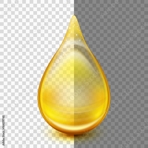 Golden oil droplets. EPS 10