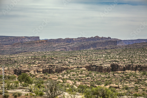 Off road vehicle views of Moab Utah trails on bright sunny days