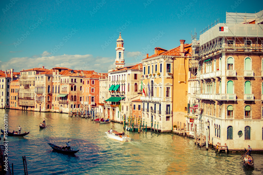 Beautiful summer view of venice channel(grand channel)