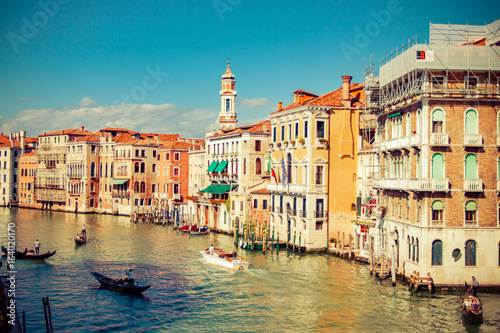 Beautiful summer view of venice channel(grand channel)