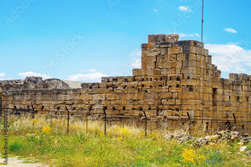 View of the ruins of Heropolis near Pamukkale. photo