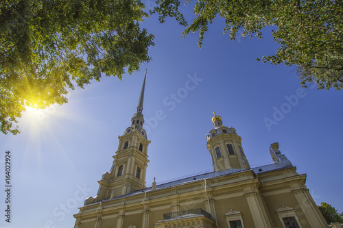 Peter and Paul fortress at summer , Sait Petersburg , Russia. photo