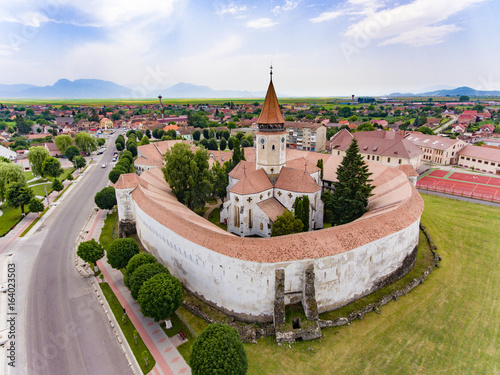 Photography Prejmer fortified Church from above
