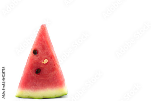 Sliced watermelon isolated on white