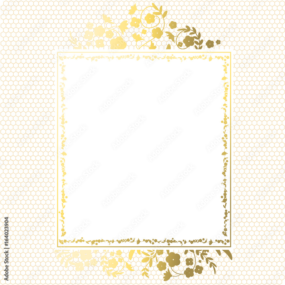Flower frame. Gold flowers. Lace. Background of gold flowers. Flower frame. Gold flowers. Lace. Background of gold flowers.