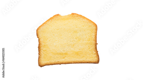 bread butter cake isolated on white background