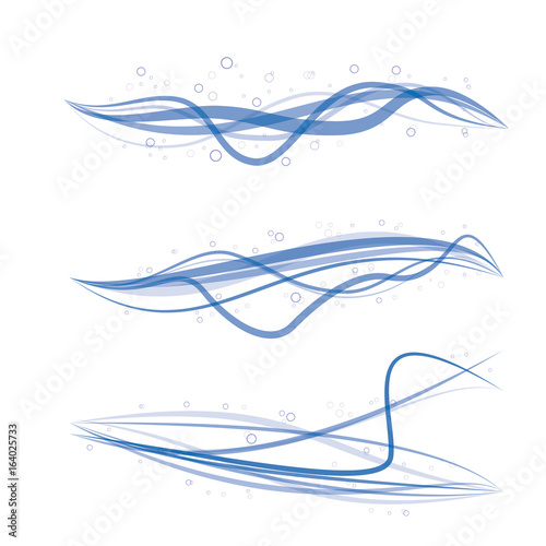 water shapes, banners design