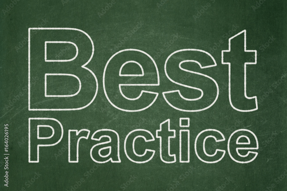 Obraz premium Learning concept: Best Practice on chalkboard background