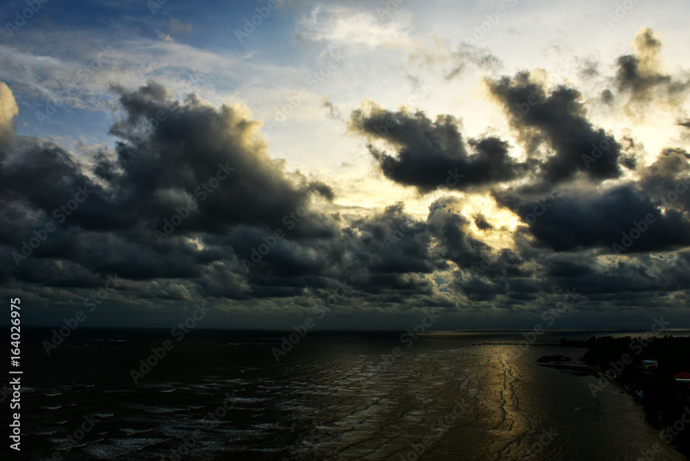 Rain clouds And storm in the sky Rain clouds And storm in the sky