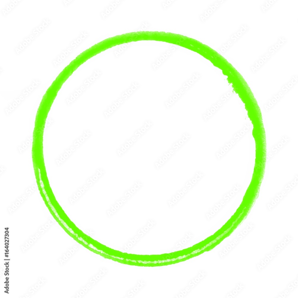 Grüner gemalter isolierter Kreis Grüner gemalter isolierter Kreis