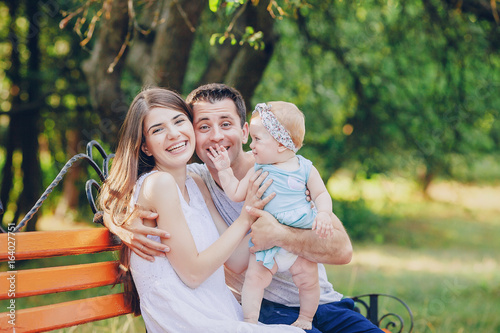 family in park