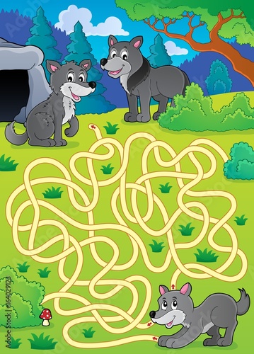 Maze 29 with wolves