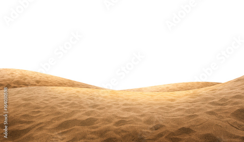 Tableau sur toile Desert sand isolated