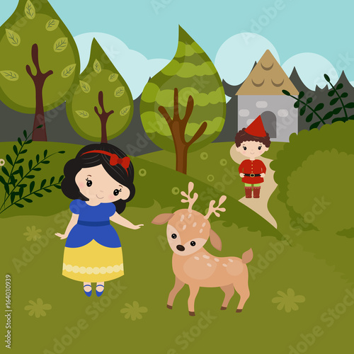 Cartoon fairy tale