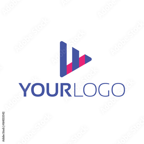 Free Download Logo triangle line pyramid sign corporate style movement design direction - GFXLoad