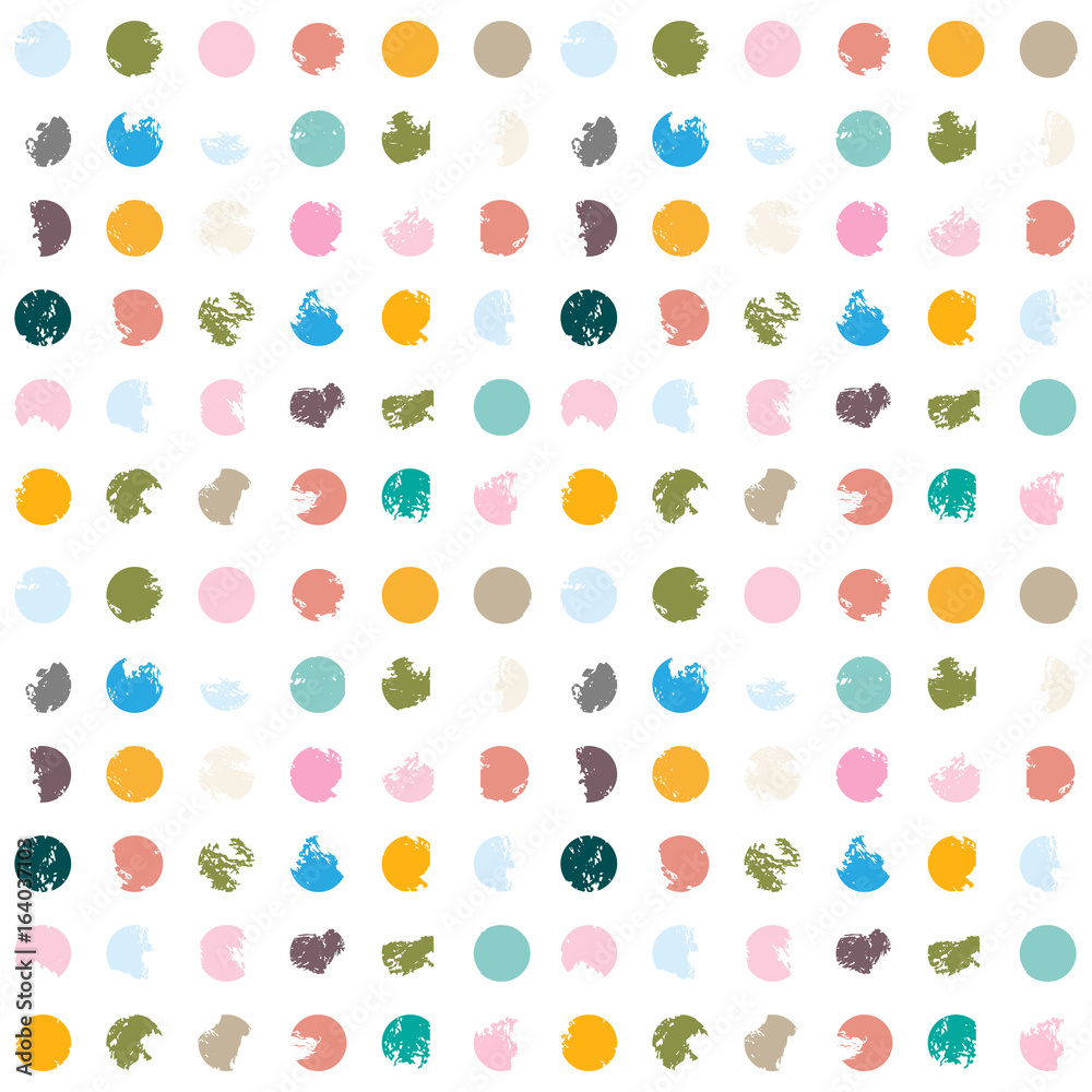 Modern Vector Polka Dot Seamless Pattern. Modern Vector Polka Dot Seamless Pattern.