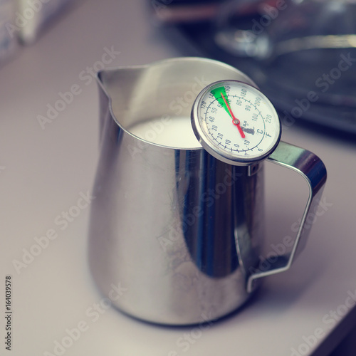 selective focus on pitcher photo