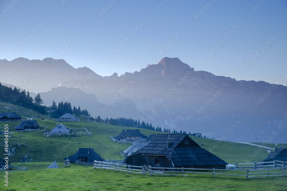 Shepherds huts on Velika Planina
