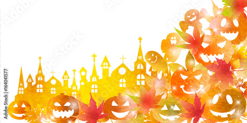 ハロウィン　かぼちゃ　秋　背景