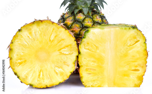 pineapple font view isolated on white background