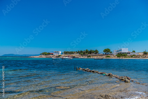 View on Pasalimani beach at Cesme. Turkey photo