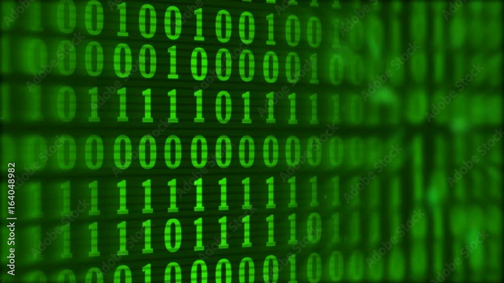 Binary codes background loopable