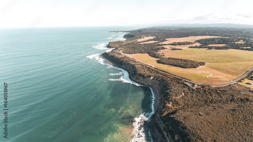 Aerial View of Australian Coastline