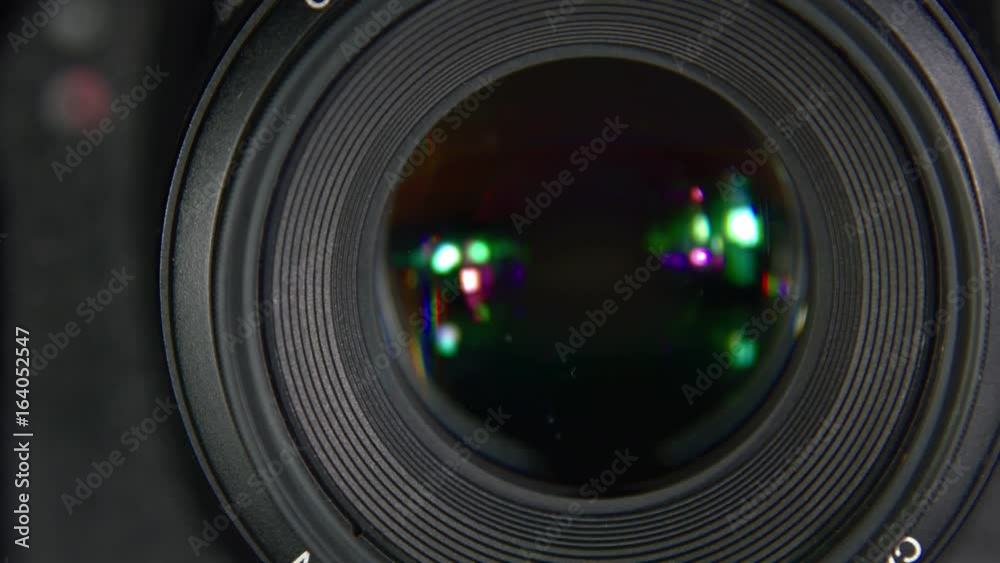 Shutter of the camera close-up