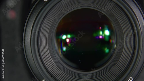 Shutter of the camera close-up photo