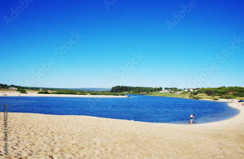 Fototapeta Naklejka Na Ścianę i Meble -  landscape of Melides lagoon,Portugal
