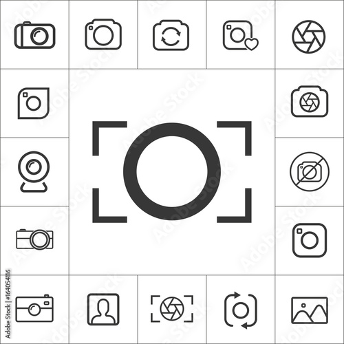 photography logo concept. thin line photography set. Vector illustration