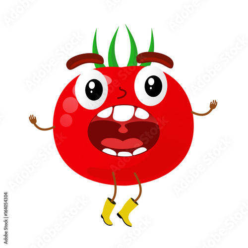 Tomatoes cartoon illustration