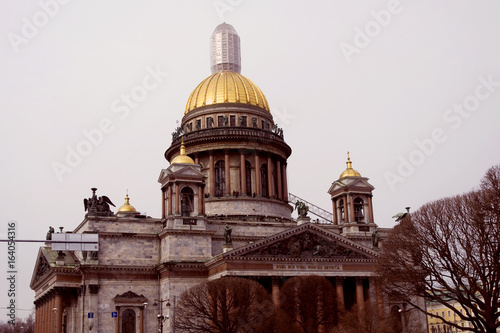 Architecture of Saint-Petersburg, Russia. Saint Isaak's cathedral photo