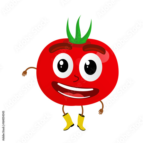 Tomatoes cartoon illustration