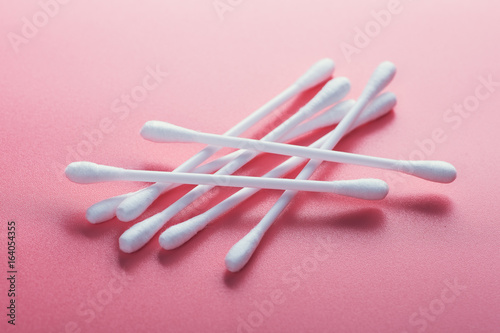 closeup of cotton buds