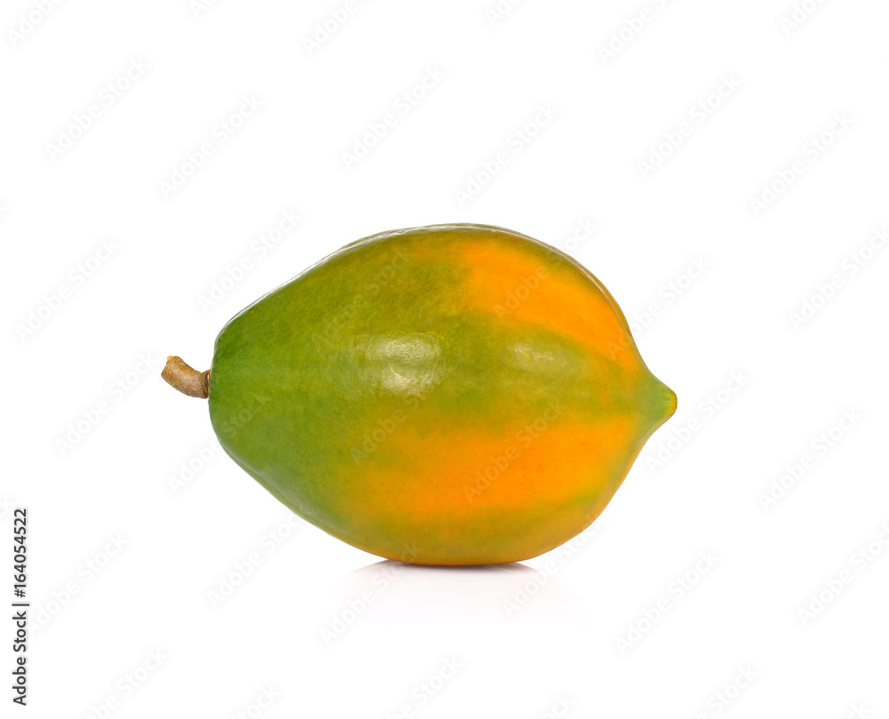 ripe papaya isolated on a white background ripe papaya isolated on a white background